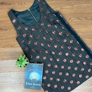 Marc by Marc Jacobs Polkadot A-Line Dress Shimmery Polka Dot Crinkle Fabric Sz 4